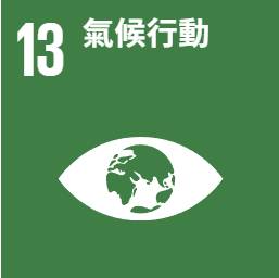 聯合國提出的17項永續發展目標中，SDG 13 氣候行動：完備減緩調適行動，以因應氣候變遷及其影響